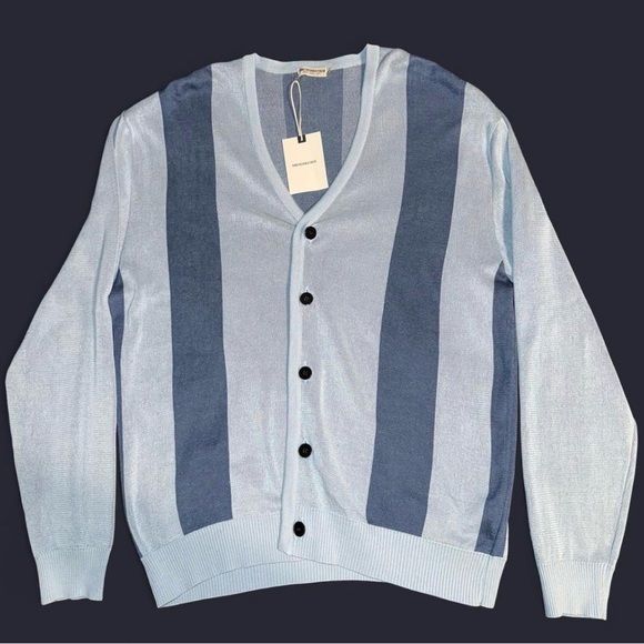Knickerbocker Other - Knickerbocker blue striped Vertigo cardigan